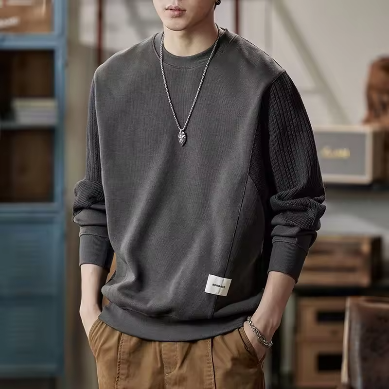Plain Wear to Work Male Sweatshirt Lazy Style Casual No Brand New In Men's Pullover Clothing Deals Sweat Shirt Welcome Deal Warm