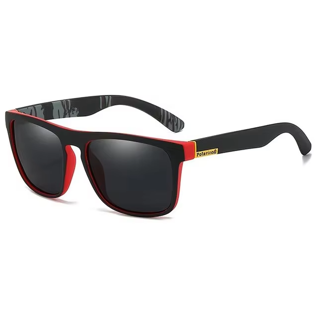1-4PCS Men Classical Square Polarized Sports Sunglasses Lightweight PC Frame UV400 for Driving Fishing Cycling Unisex Durability