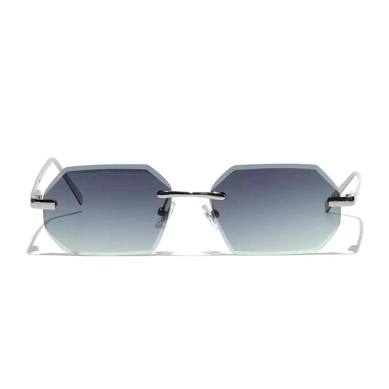 Ruiao Sunglasses Men Brand Designer Fashion Rimless Sun Glasses Shades Diamond Cut Lens Ladies Frameless Metal Eye glasses