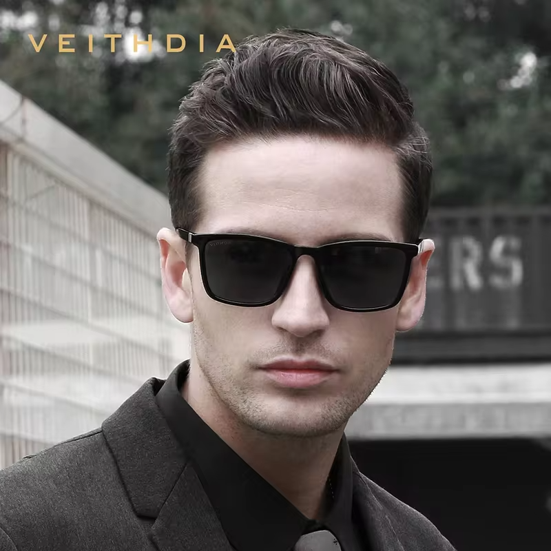 VEITHDIA Brand New Sunglasses Unisex Retro TR90 Sunglasses Polarized UV400 Lens Vintage Eyewear Sun Glasses For Men/Women 7521