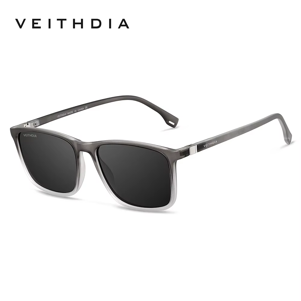 VEITHDIA Brand New Sunglasses Unisex Retro TR90 Sunglasses Polarized UV400 Lens Vintage Eyewear Sun Glasses For Men/Women 7521