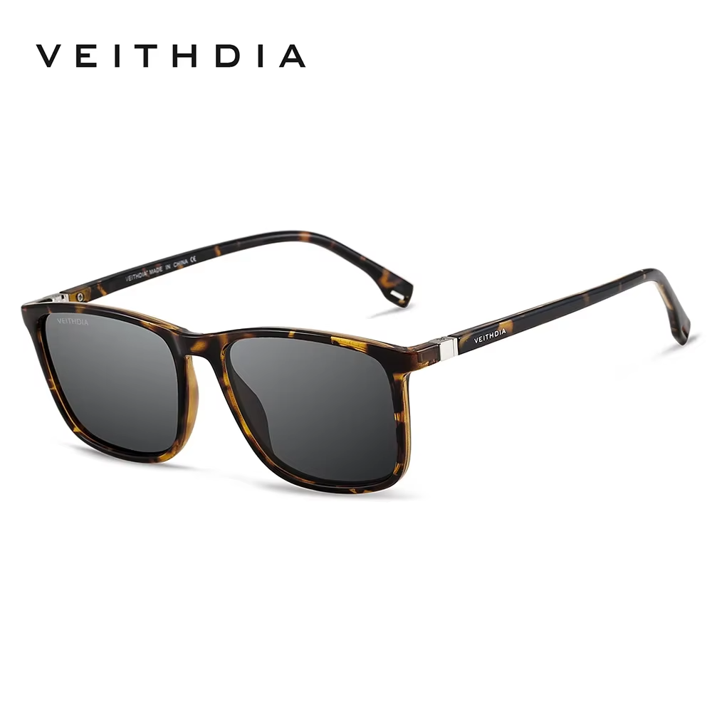 VEITHDIA Brand New Sunglasses Unisex Retro TR90 Sunglasses Polarized UV400 Lens Vintage Eyewear Sun Glasses For Men/Women 7521