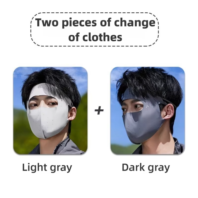 MZ Full Face and Half Face Sun Resistant Mask Breathable UV Prevent Summer Thin Aesthetic No Trace Protective Eye mask