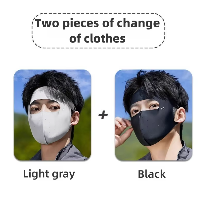 MZ Full Face and Half Face Sun Resistant Mask Breathable UV Prevent Summer Thin Aesthetic No Trace Protective Eye mask
